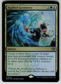 Applied Geometry Foil Rare Secrets of Strixhaven 172 MTG Near Mint 2026 - Image 1