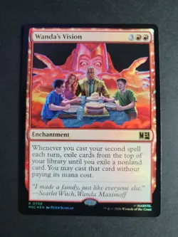 Wanda's Vision (Foil) Rare MTG Marvel Super Heroes Commander - Image 1