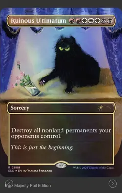 PRESALE MTG Secret Lair "Cats are the Best" Purr Majesty Foil Edition FREE SHIP - Image 2