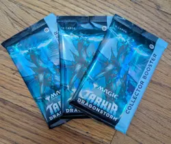 3x Magic The Gathering Tarkir Dragonstorm Collector Booster Packs - Image 1