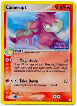 Camerupt 36/110 Rev Holo EX Holon Phantoms + Camerupt Non Holo NM+ W/eBay Shipp - Image 2