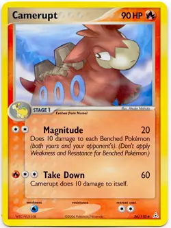 Camerupt 36/110 Rev Holo EX Holon Phantoms + Camerupt Non Holo NM+ W/eBay Shipp - Image 4
