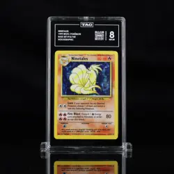 Ninetales 1999 WOTC Pokemon Base Set #12/102 Holographic Tag 8 NM-MT - Image 1