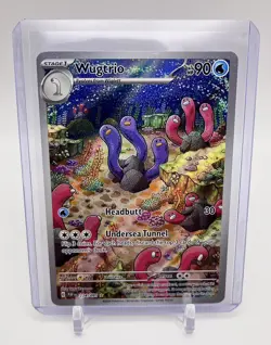 Pokemon TCG Wugtrio Full Art 224/091 Illustration Rare - S&V Paldean Fates NM - Image 1