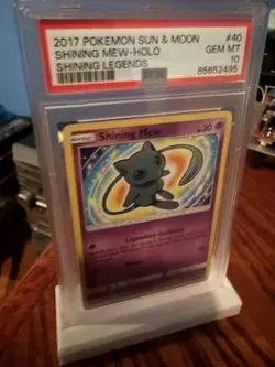 Pokemon TCG Shining Mew Shining Legends Holo 40/73 PSA 10 2017 - Image 1