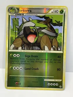 Torterra ⭐ 10/95 Reverse Holo Rare HGSS Unleashed 2010⭐NM😱🔥 - Image 1