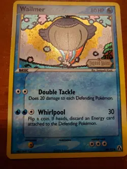 Wailmer 69/92 - Legend Maker Stamped Holo Pokemon TCG 2006 LP - Image 1