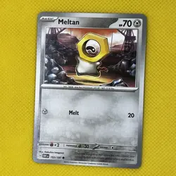 Meltan 152/197 Common Obsidian Flames scarlet & Violet Pokemon Card NM - Image 1