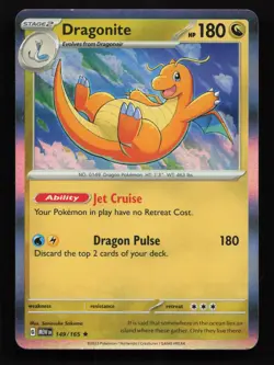 Dragonite 149/165 Scarlet & Violet 151 Holo Rare Pokemon Card - Image 1