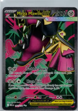 Mega Mawile ex 162/132 Ultra Rare Mega Evolution Pokemon Holo Near Mint - Image 1