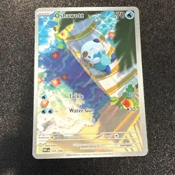 Pokemon TCG Oshawott Illustration Rare Holo Sv: White Flare 105/086 70 HP - Image 1