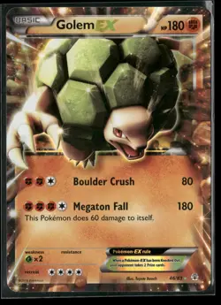 Golem EX 46/83 Holo EX Rare Generations Pokemon Moderately Played - Image 1