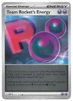 Team Rocket's Energy 217/217 Uncommon Ascended Heroes Pokemon Reverse Holo NM - Image 1