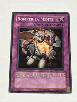 1996 Yugioh 1st Edition Romper La Mente Spanish SOD-SP056 Card - Image 1