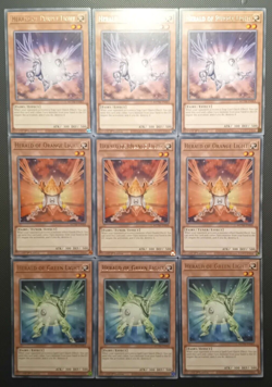 Yugioh Herald of light triple playset mztm en-061/062/068 1st edition mint - Image 1