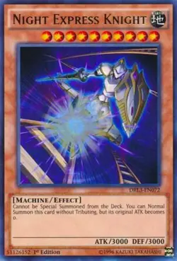 Yugioh Night Express Knight DRL3-EN072 Ultra Rare 1st Edition NM - Image 1