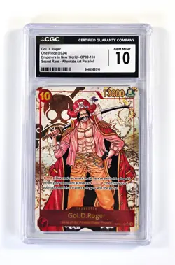 One Piece TCG English OP09-118 Alt Art SEC Gol.D.Roger Card - CGC 10 - Image 1