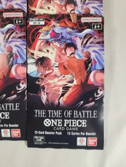 One Piece CCG OP-16 The Time Of Battle Sleeved Booster Packs English-Lot of 15! - Image 2