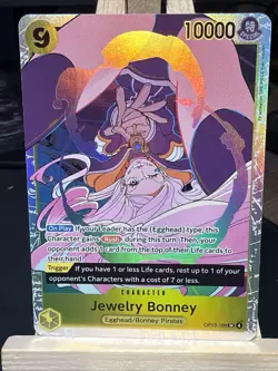 Jewelry Bonney OP13-108 SR Carrying On His Will One Piece Card English Near Mint - Image 1