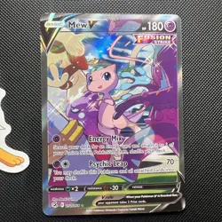 Pokemon TCG Fusion Strike Holo Mew v Alt Art Ultra Rare Card 251/264 - Image 1