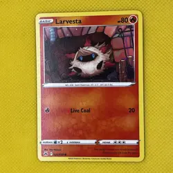 Larvesta 024/159 Common Crown Zenith 2023 Pokemon Card NM - Image 1