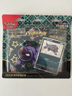 Pokemon Trading Card Game - Paldean Fates Tech Sticker Collection Shiny Maschiff - Image 1