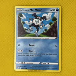 Galarian Mr.Mime 030/159 Common Crown Zenith 2023 Pokemon Card NM - Image 1