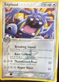 Exploud 6/101 Ex Hidden Legends Holo Rare 2004 Pokemon Card MP - Image 1