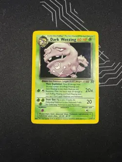 Rockets Dark Weezing 14/82 Holo Rare Pokemon Card - Image 1