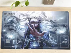 O-P Playmat Trafalgar Law CCG OPCG TCG Trading Card Game Mat Table Pad Free Bag - Image 1