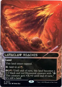 Lavaclaw Reaches (022) (Borderless) Edge of Eternities: Stellar Sights Magic MTG - Image 1