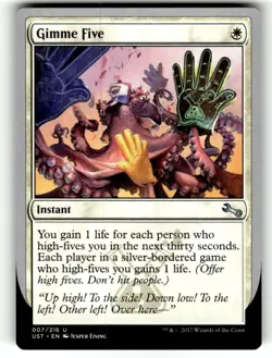 MTG Magic the Gathering Gimme Five (7/288) Unstable NM - Image 1