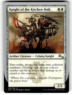Knight of the Kitchen Sink (D) Unstable Regular MTG - Image 1