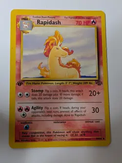 Rapidash 44/64 Uncommon Jungle Pokemon 1st Edition Lightly Played - Image 1