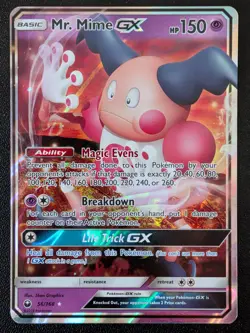 Mr. Mime GX 56/168 Holo GX Rare Celestial Storm Pokemon Near Mint - Image 2