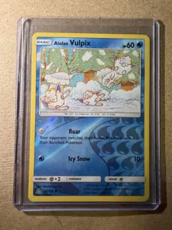 Pokemon TCG Alolan Vulpix 30/156 Ultra Prism Reverse Holo Common - Image 1