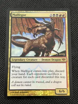 Malfegor 117 Foil Prerelease Cards LP MTG - Image 1