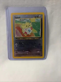 Pokemon Togepi Vintage LP Southern Islands 4/18 Reverse Holo Swirls - Image 1