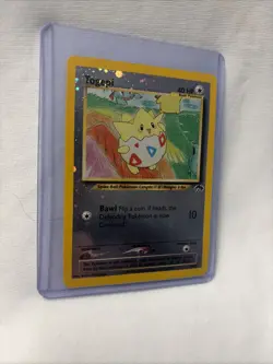Pokemon Togepi Vintage LP Southern Islands 4/18 Reverse Holo Swirls - Image 2