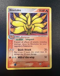 Pokemon TCG Ninetales 19/108 Power Keepers Regular Rare Stage 1 70 HP ENG - Image 1