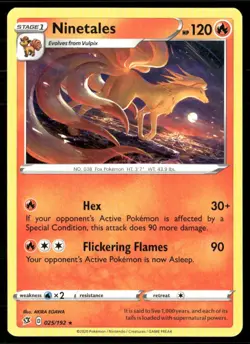 Ninetales [SWSH02 - 025/192] SWSH02: Rebel Clash - NM - Image 2