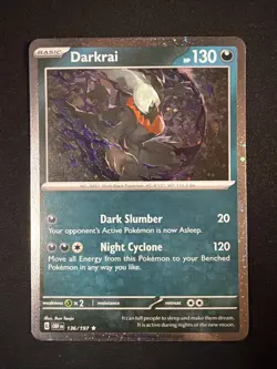 Darkrai 136/197 NM/M Cosmos Holo Promo OBF Pokemon TCG - Image 1