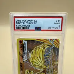 2016 Pokemon XY Evolutions Ninetales BREAK 16/108 PSA 9 Mint - Image 3