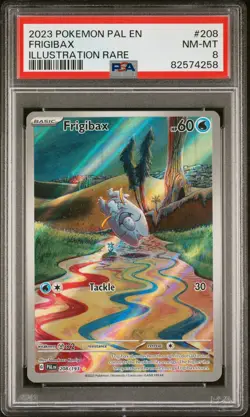 2023 Pokemon Paldea Evolved Frigibax 208/193 PE Illustration Rare Holo PSA 8 - Image 1