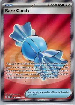 Rare Candy 175/132 Ultra Rare Mega Evolution Pokemon Holo Near Mint - Image 1
