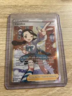 Pokemon Silver Tempest - CANDICE - FULL ART TRAINER - 189/195 - NM/M! - Image 1