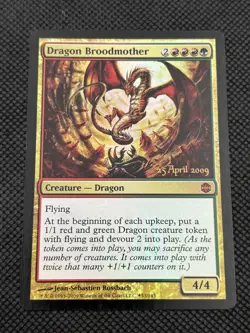 Dragon Broodmother 53 Foil Prerelease Cards LP MTG - Image 1