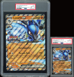 Lot Of 2 2025 POKEMON PRISMATIC PREMIUM COLLECTION 051 + JUMBO LUCARIO EX PSA 10 - Image 1