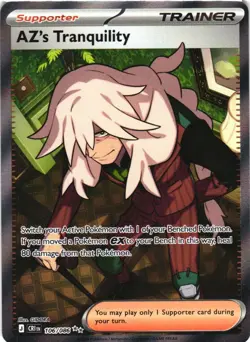 AZ'S TRANQUILITY 106/086 ULTRA RARE CHAOS RISING POKEMON HOLO NEAR MINT - Image 2