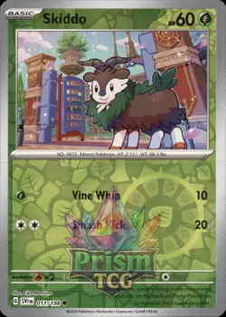 Skiddo 11/198 Common Reverse Holo Scarlet & Violet Pokemon - Image 1